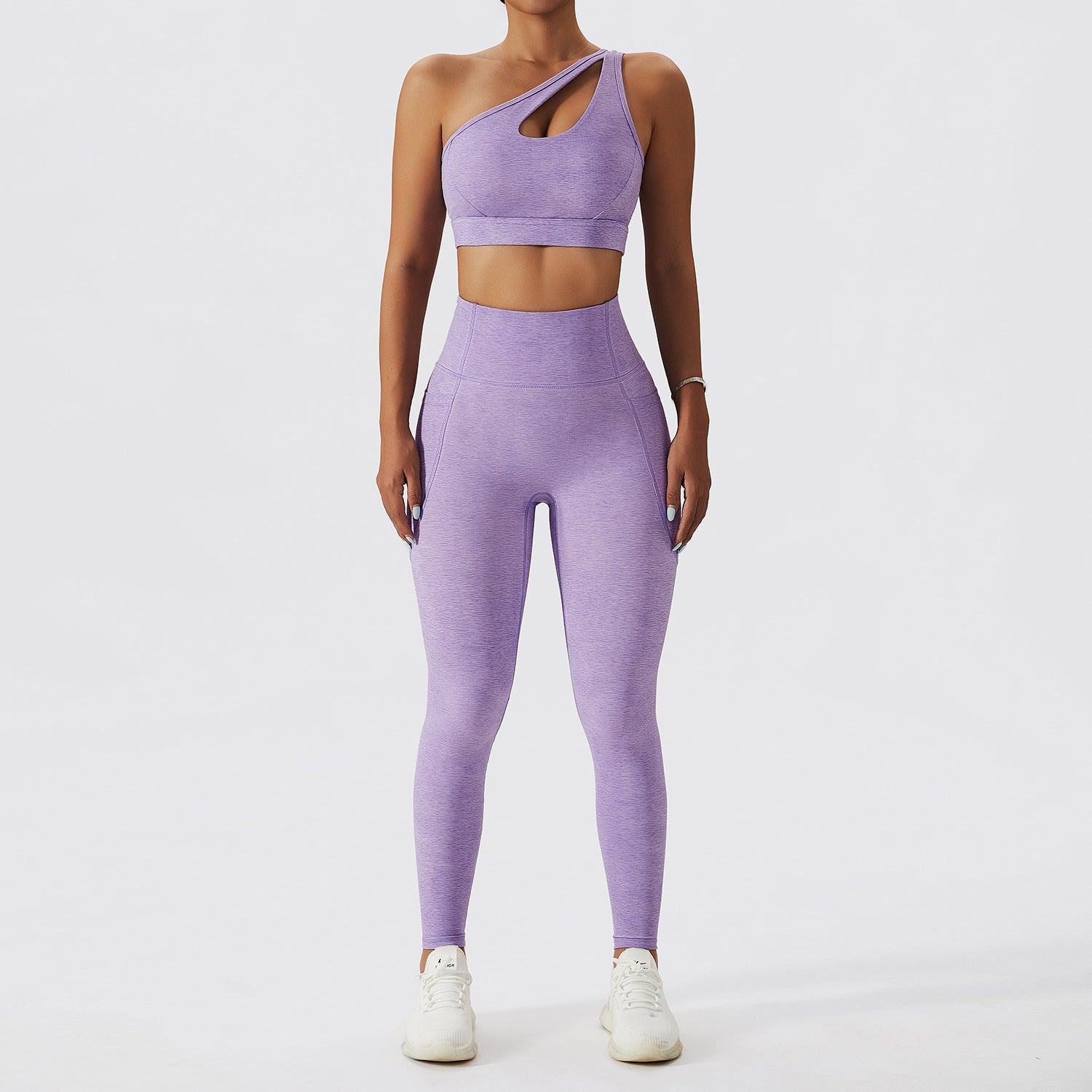 Fitness One Sided Back Yoga Bra Suit