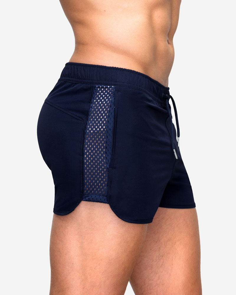 Summer Stretch Mesh Training Sprint Shorts