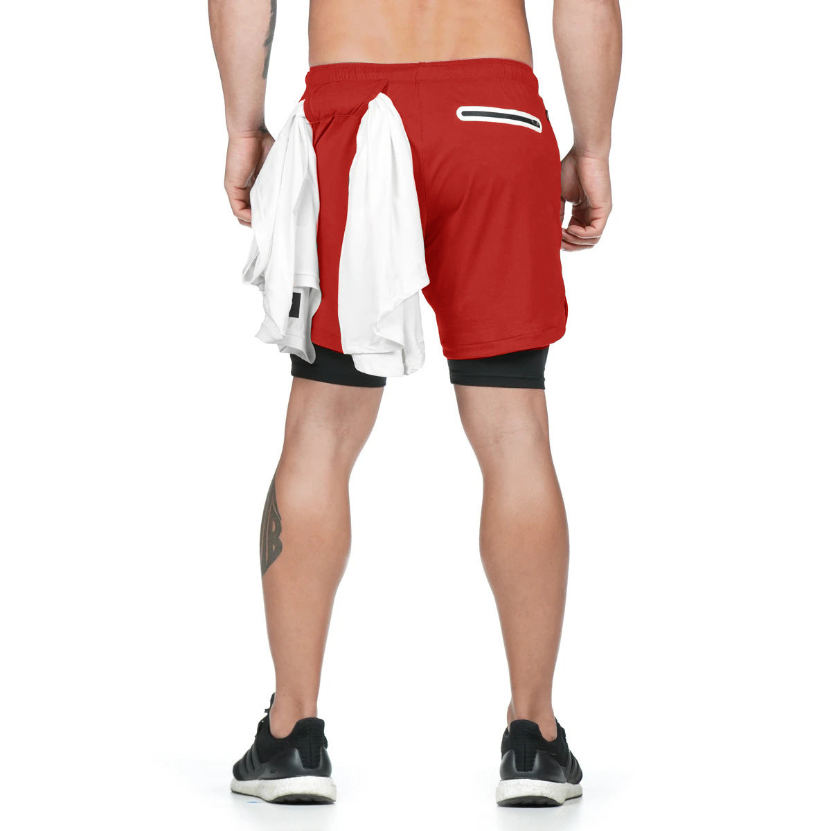 2 In 1 Quick Dry Men Running Shorts