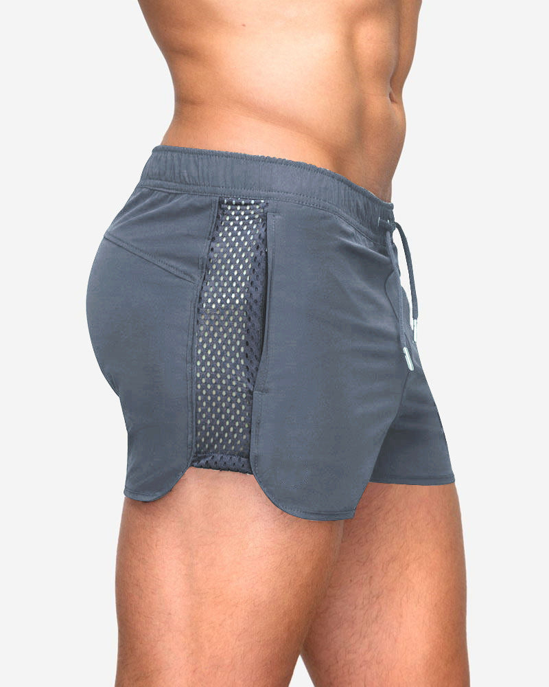 Summer Stretch Mesh Training Sprint Shorts
