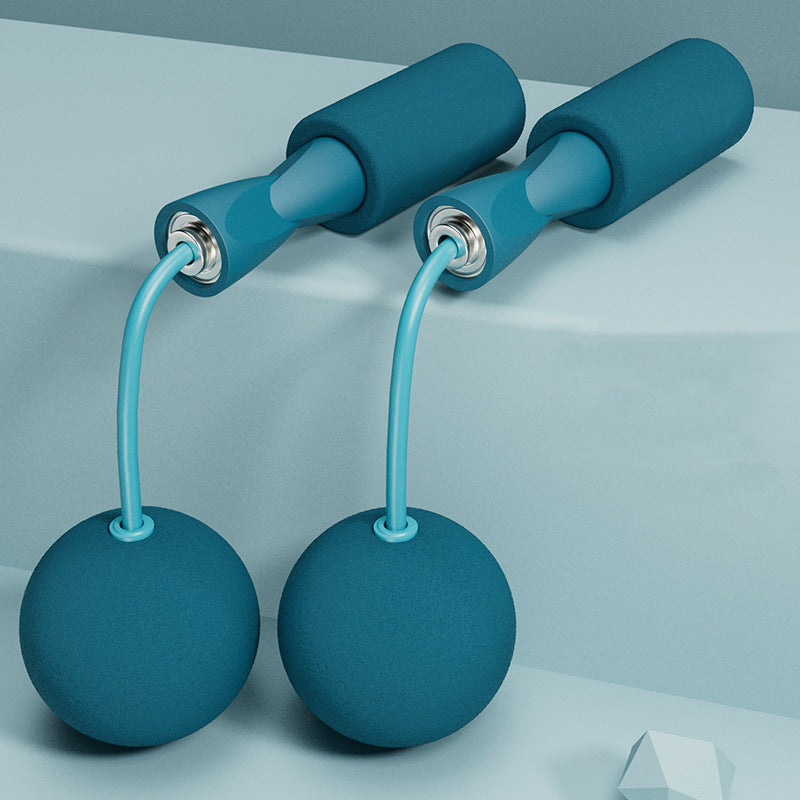 Adjustable Silicone Cordless Jump Rope With Speed Ball