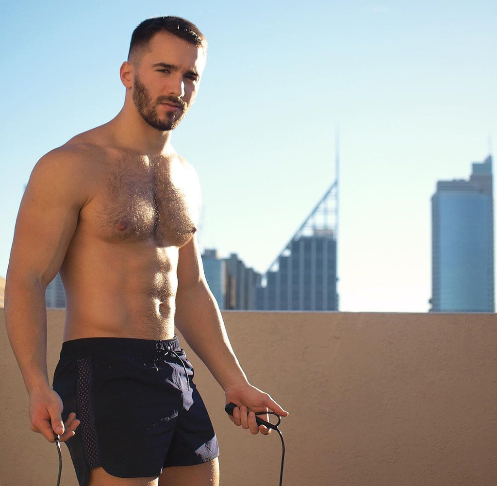 Summer Stretch Mesh Training Sprint Shorts